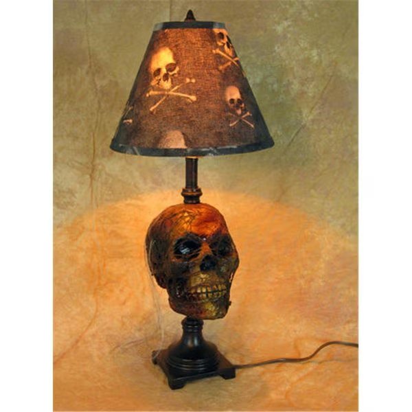 Corpse Head desk lamp with bone shade, Perfectpretend, Mfr#: PE1413058